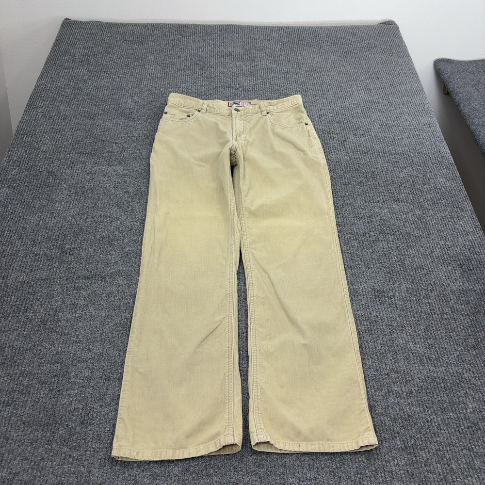 Old‎ Navy Pants Mens 31x30 Tan Corduroy Straight Leg Casual Skater 90s Style